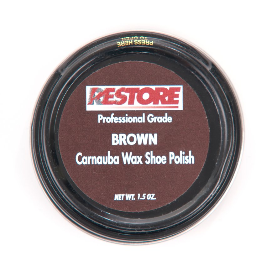 RESTORE Brown Carnauba Wax Shoe Polish