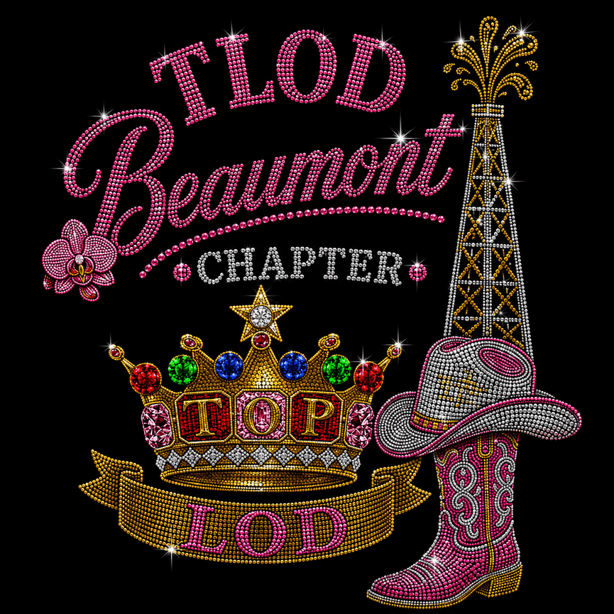 TLOD Beaumont (TX) Custom Bling Tee (Black)