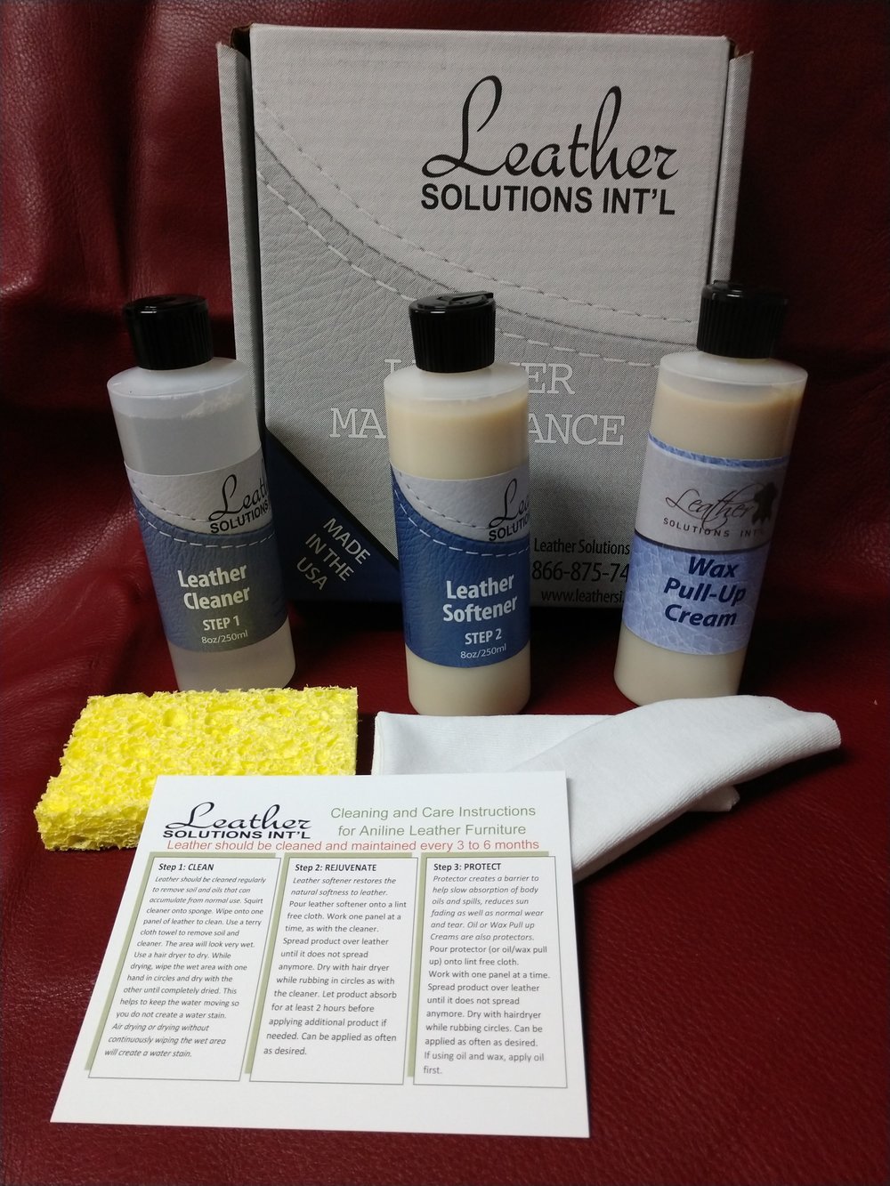 Leather Wax Pull Up Kit - Leather Solutions International