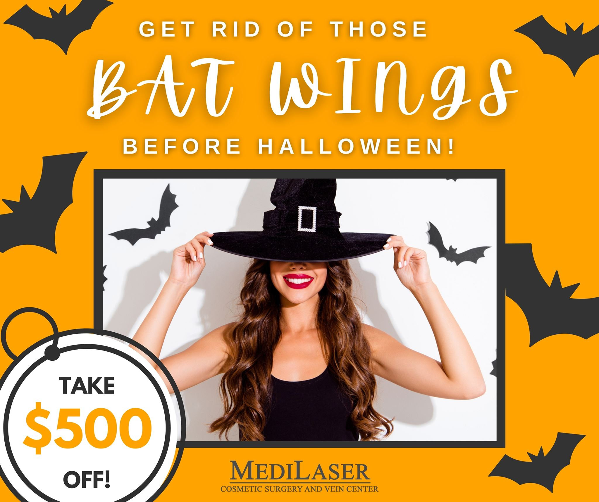 Bat Wing Removal Medilaser Surgery and Vein Center