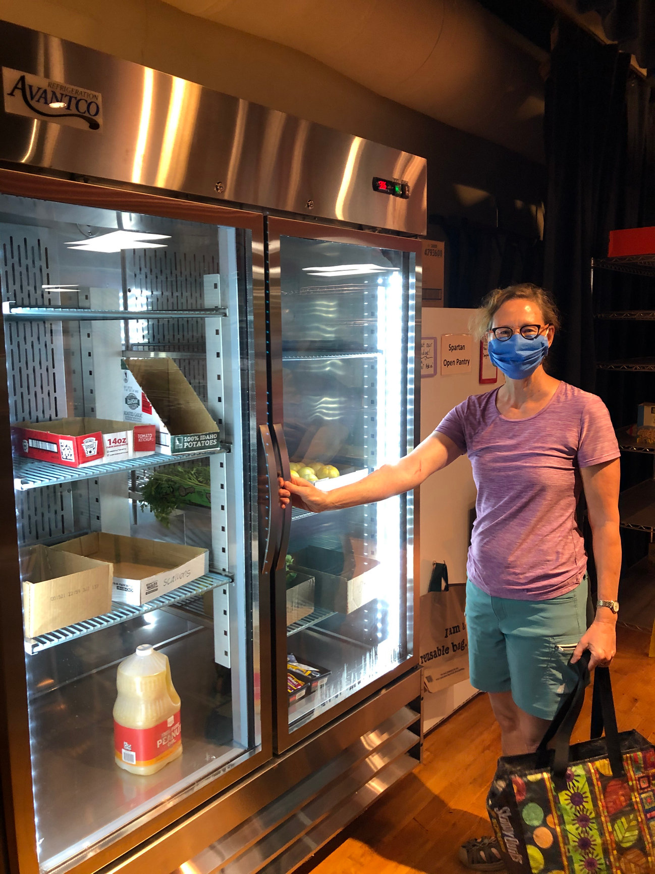 New commercial produce refrigerator at SOP Greater Greensboro Society