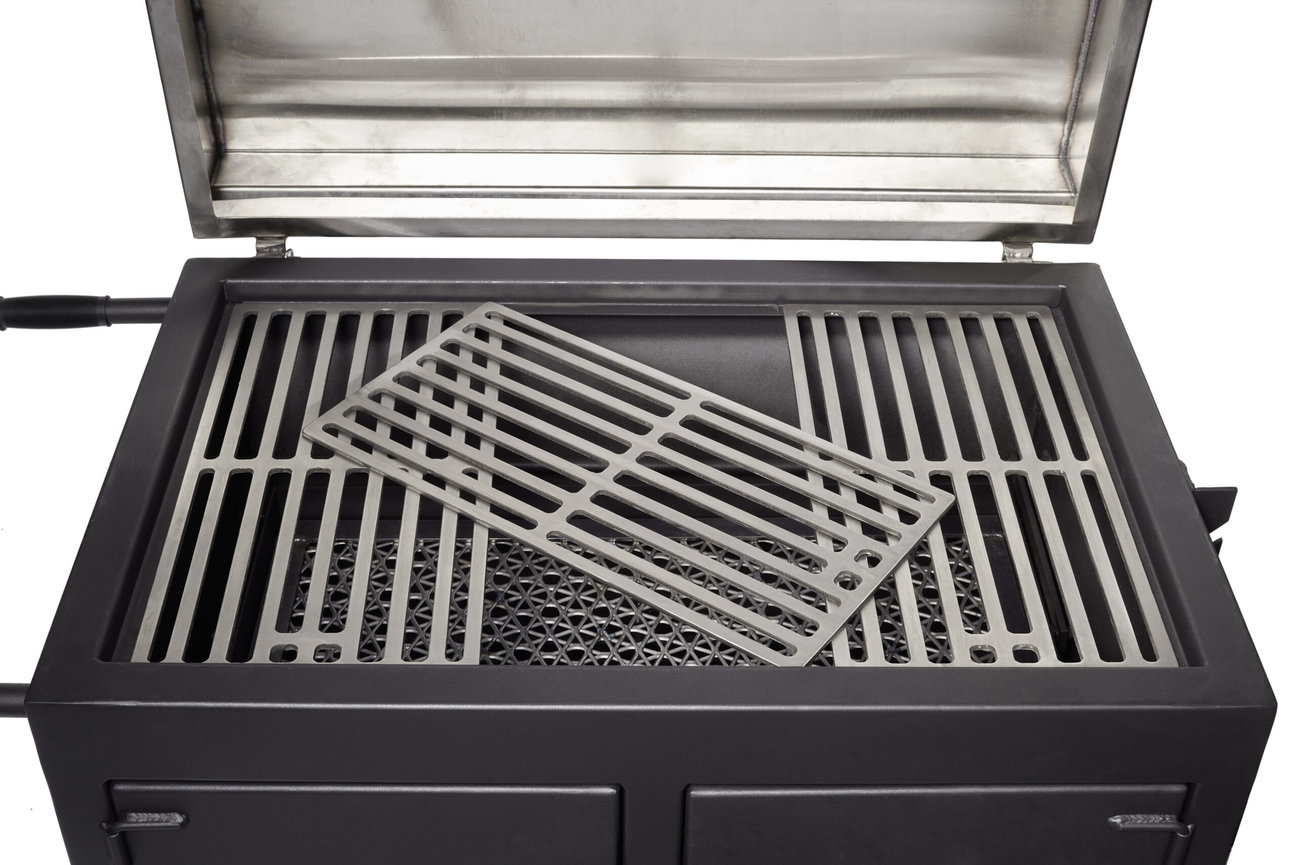 Pitts & Spitts Adjustible Flat Top Charcoal Grill Original Grills Outdoor Kitchen & Grill Store