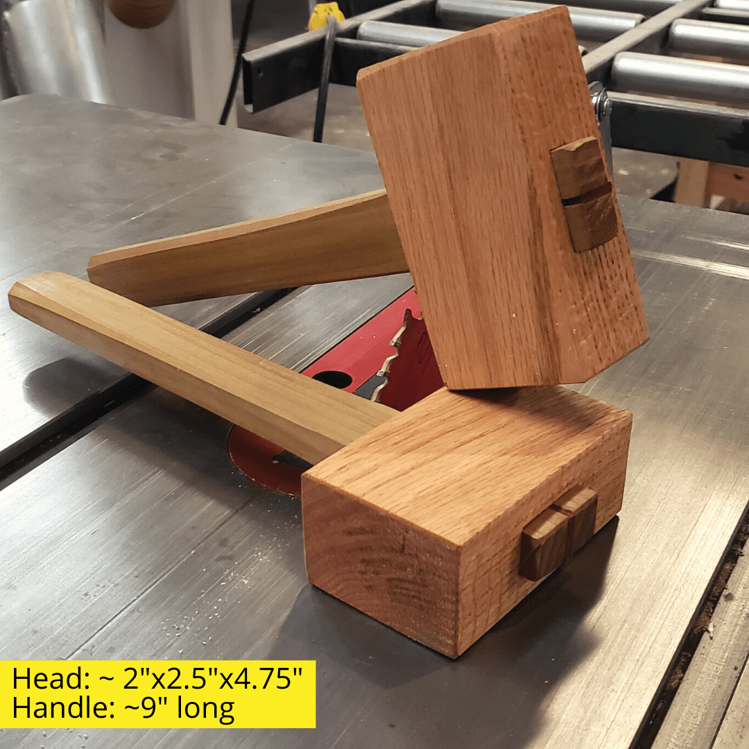 Small Hardwood Mallet - Forge Greensboro - NC Makerspace